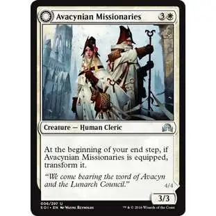 MtG Trading Card Game Shadows Over Innistrad Uncommon Avacynian Missionaries #6