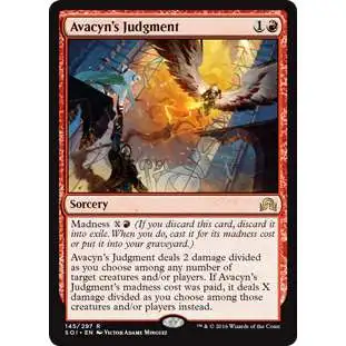 MtG Trading Card Game Shadows Over Innistrad Rare Avacyn's Judgment #145