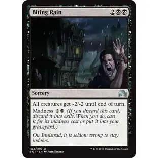 MtG Trading Card Game Shadows Over Innistrad Uncommon Foil Biting Rain #102