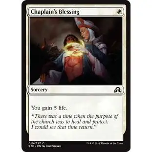 MtG Trading Card Game Shadows Over Innistrad Common Foil Chaplain's Blessing #10