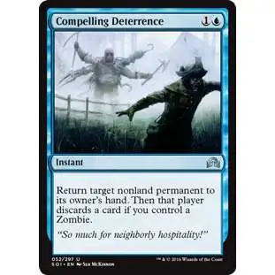MtG Trading Card Game Shadows Over Innistrad Uncommon Foil Compelling Deterrence #52