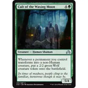 MtG Trading Card Game Shadows Over Innistrad Uncommon Cult of the Waxing Moon #201