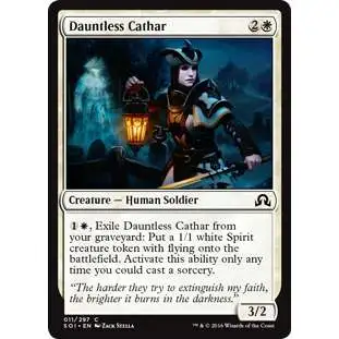 MtG Trading Card Game Shadows Over Innistrad Common Foil Dauntless Cathar #11