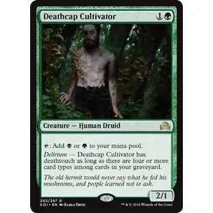 MtG Trading Card Game Shadows Over Innistrad Rare Deathcap Cultivator #202