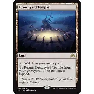 MtG Trading Card Game Shadows Over Innistrad Rare Foil Drownyard Temple #271