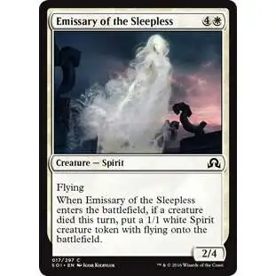 MtG Trading Card Game Shadows Over Innistrad Common Emissary of the Sleepless #17