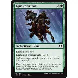 MtG Trading Card Game Shadows Over Innistrad Common Equestrian Skill #204