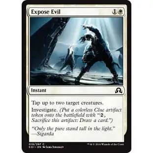 MtG Trading Card Game Shadows Over Innistrad Common Expose Evil #19