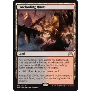 MtG Trading Card Game Shadows Over Innistrad Rare Foil Foreboding Ruins #272
