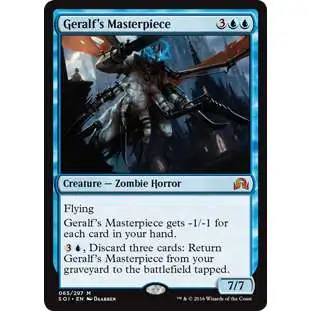 MtG Trading Card Game Shadows Over Innistrad Mythic Rare Geralf's Masterpiece #65