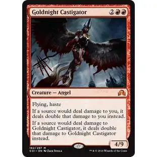 MtG Trading Card Game Shadows Over Innistrad Mythic Rare Goldnight Castigator #162