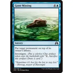 MtG Trading Card Game Shadows Over Innistrad Common Gone Missing #67