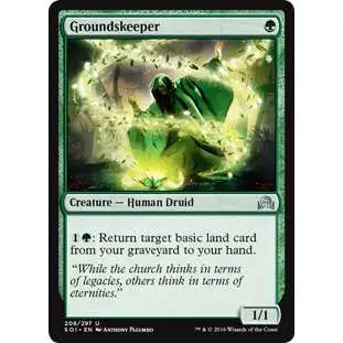 MtG Trading Card Game Shadows Over Innistrad Uncommon Groundskeeper #208
