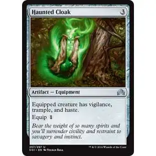 MtG Trading Card Game Shadows Over Innistrad Uncommon Foil Haunted Cloak #257