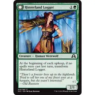 MtG Trading Card Game Shadows Over Innistrad Common Foil Hinterland Logger #210