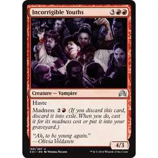 MtG Trading Card Game Shadows Over Innistrad Uncommon Incorrigible Youths #166