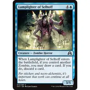 MtG Trading Card Game Shadows Over Innistrad Common Lamplighter of Selhoff #72