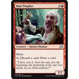 MtG Trading Card Game Shadows Over Innistrad Uncommon Foil Mad Prophet #171