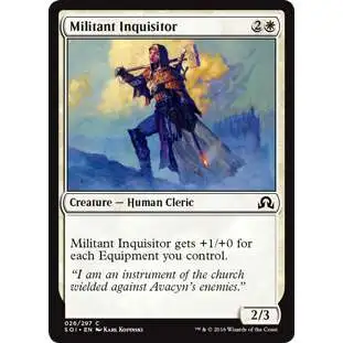 MtG Trading Card Game Shadows Over Innistrad Common Militant Inquisitor #26