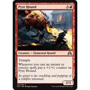 MtG Trading Card Game Shadows Over Innistrad Common Pyre Hound #174