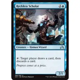 MtG Trading Card Game Shadows Over Innistrad Uncommon Reckless Scholar #82