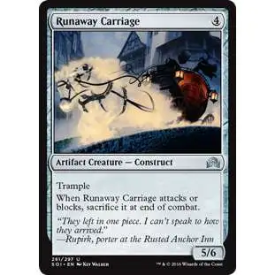 MtG Trading Card Game Shadows Over Innistrad Uncommon Runaway Carriage #261