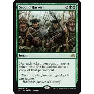 MtG Trading Card Game Shadows Over Innistrad Rare Second Harvest #227