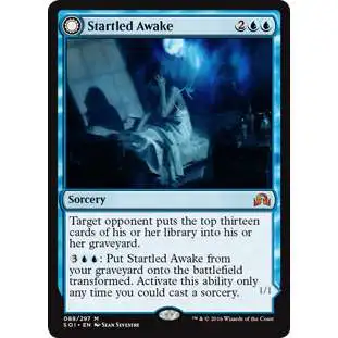 MtG Trading Card Game Shadows Over Innistrad Mythic Rare Startled Awake / Persistent Nightmare #88