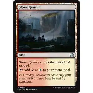 MtG Trading Card Game Shadows Over Innistrad Uncommon Foil Stone Quarry #279