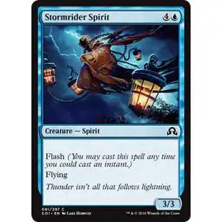 MtG Trading Card Game Shadows Over Innistrad Common Stormrider Spirit #91