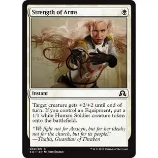 MtG Trading Card Game Shadows Over Innistrad Common Strength of Arms #40