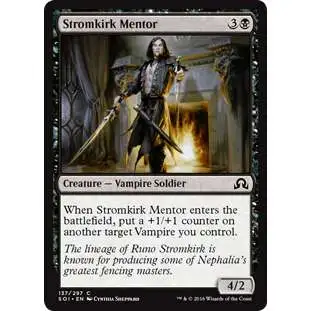 MtG Trading Card Game Shadows Over Innistrad Common Foil Stromkirk Mentor #137