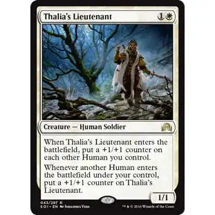 MtG Trading Card Game Shadows Over Innistrad Rare Foil Thalia's Lieutenant #43