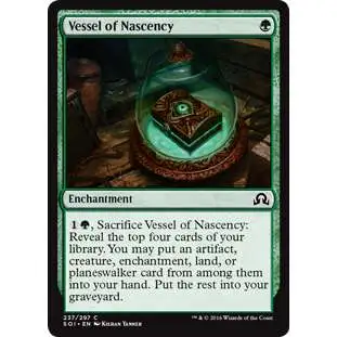 MtG Trading Card Game Shadows Over Innistrad Common Foil Vessel of Nascency #237