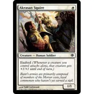 MtG Shards of Alara Common Akrasan Squire #1