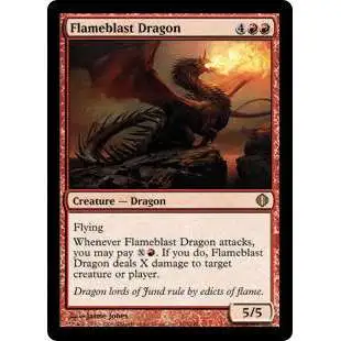 MtG Shards of Alara Rare Flameblast Dragon #100