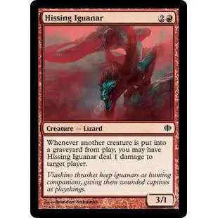 MtG Shards of Alara Common Hissing Iguanar #104