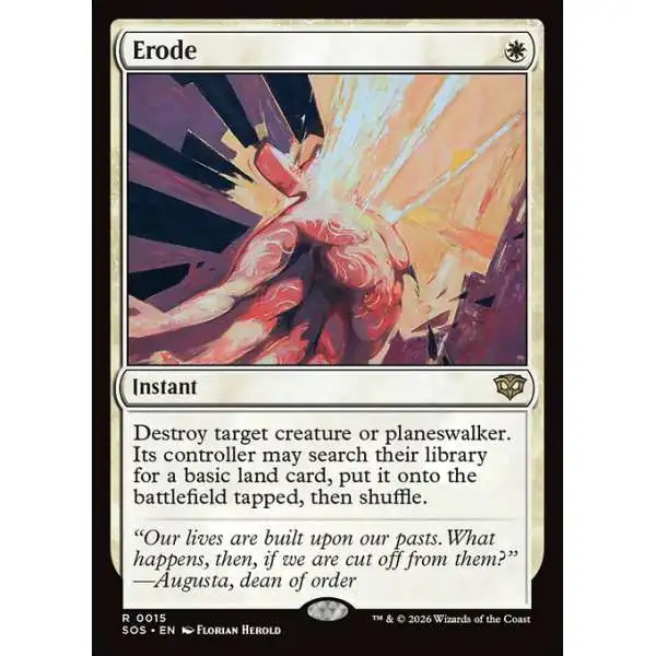 MtG Secrets of Strixhaven Rare Erode #15