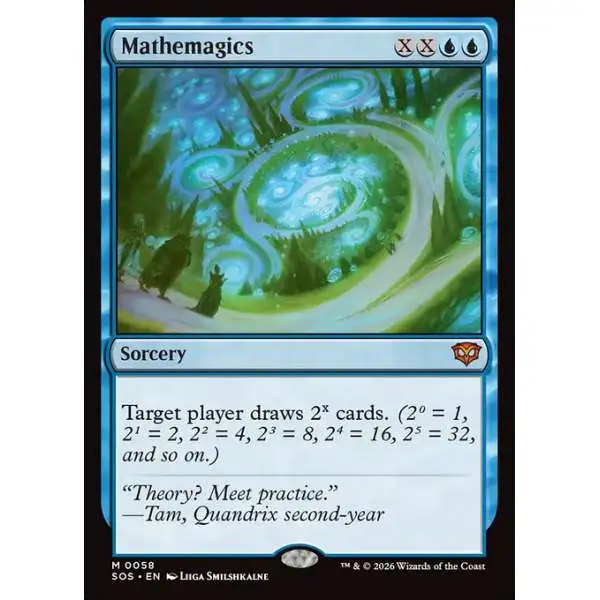 MtG Secrets of Strixhaven Mythic Rare Mathemagics #58