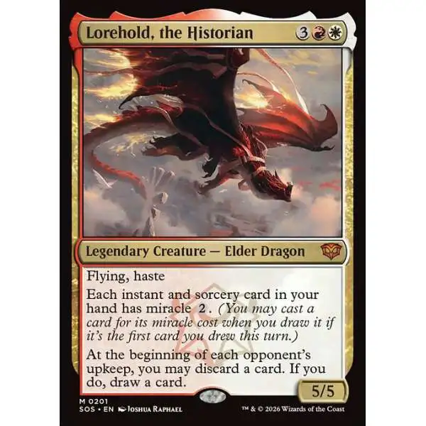 MtG Secrets of Strixhaven Mythic Rare Lorehold, the Historian #201