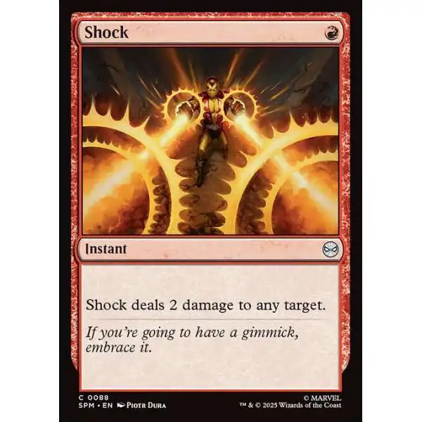 MtG Marvel Spider-Man Common FOIL Shock #88