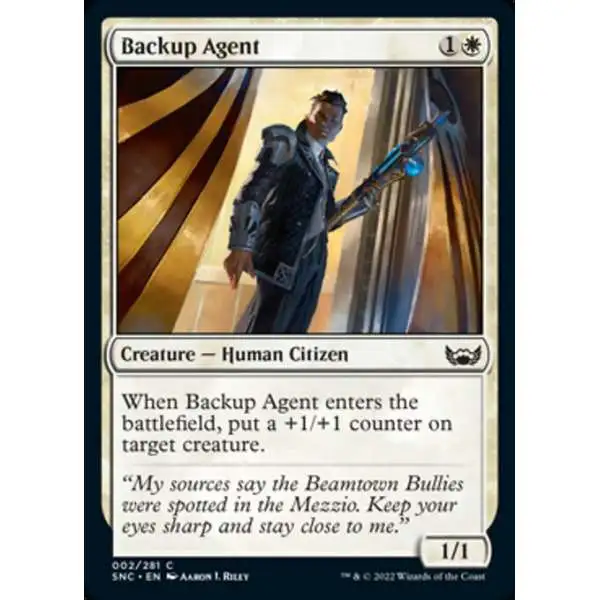 MtG Trading Card Game Streets of New Capenna Common Backup Agent #2