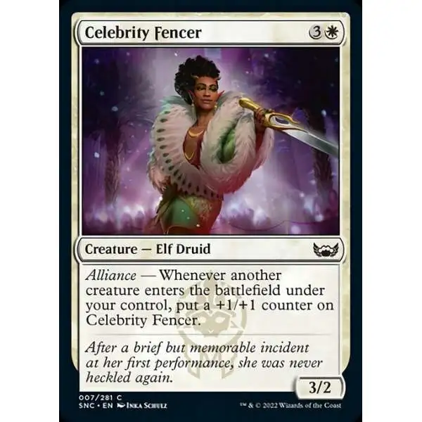 MtG Trading Card Game Streets of New Capenna Common Celebrity Fencer #7