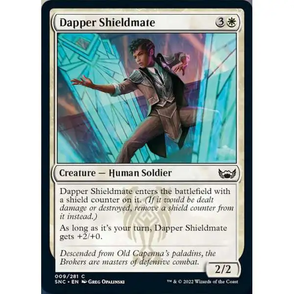 MtG Trading Card Game Streets of New Capenna Common Dapper Shieldmate #9