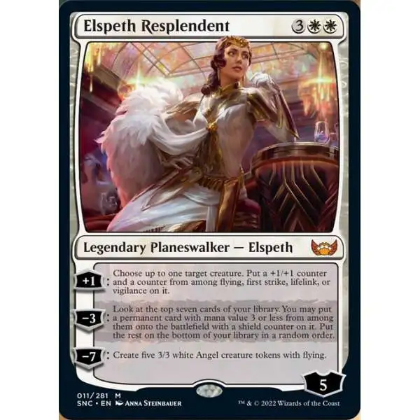 MtG Trading Card Game Streets of New Capenna Mythic Rare Elspeth Resplendent #11