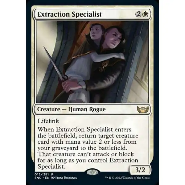 MtG Trading Card Game Streets of New Capenna Rare Foil Extraction Specialist #12