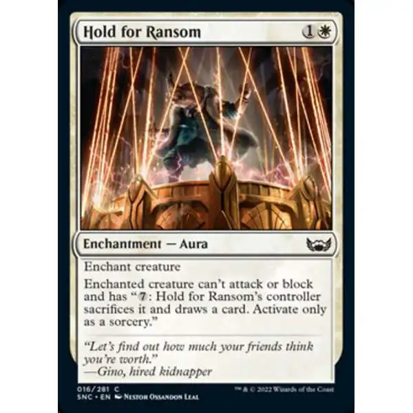 MtG Trading Card Game Streets of New Capenna Common Hold for Ransom #16