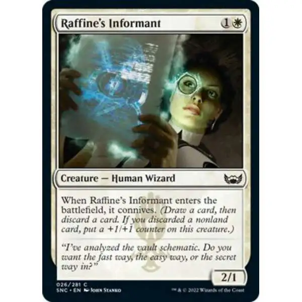 MtG Trading Card Game Streets of New Capenna Common Raffine's Informant #26