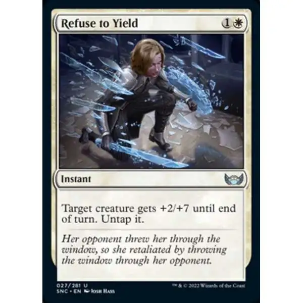 MtG Trading Card Game Streets of New Capenna Uncommon Refuse to Yield #27