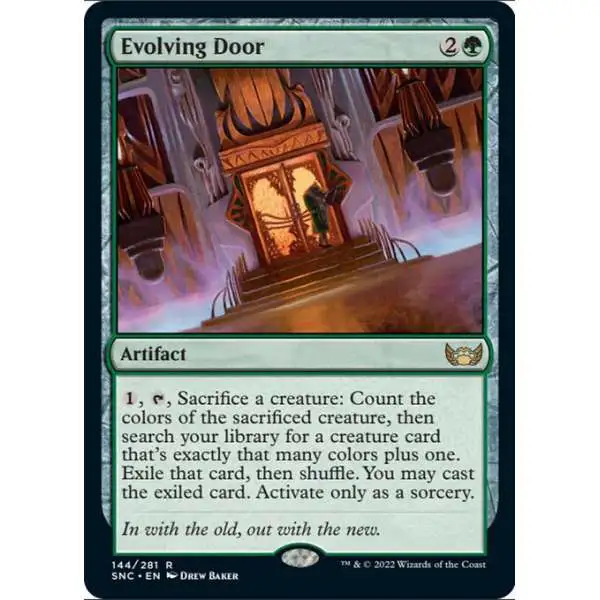 MtG Trading Card Game Streets of New Capenna Rare Evolving Door #144